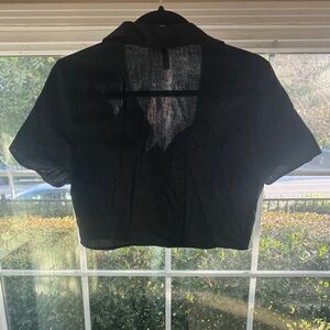 H&M Cropped Button Down